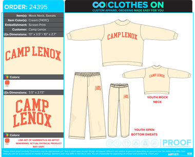 Camp Lenox Summer 2026 Mock Neck & Flare Sweats-Half Balance