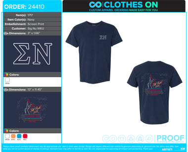 WKU Sigma Nu Rush Tees Fall 2026