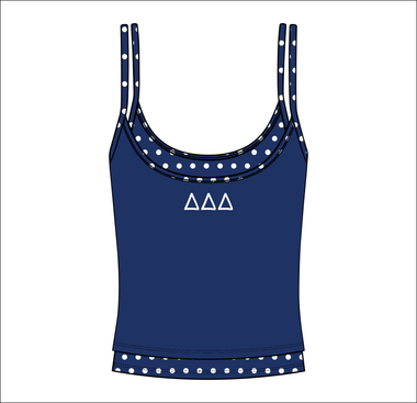 Nevada Tri Delta Work Week Layered Tank Top