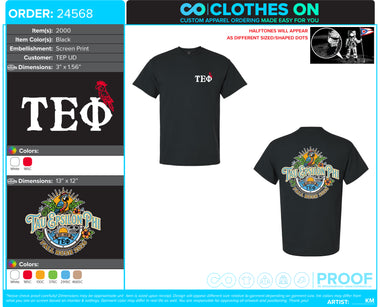 University of Delaware TEP Fall 2026 Rush Tees