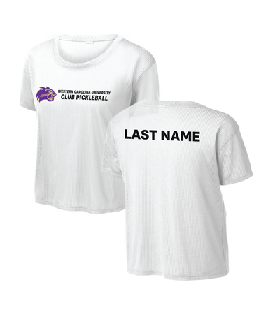 Western Carolina University Club Pickleball Ladies Crop Performance Tee