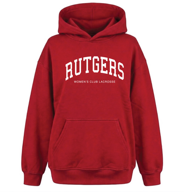 Rutgers Women's Club Lacrosse Fall 2026 Heavyweight Hooded Sweatshirt