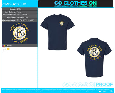 HEC Key Club Tees Fall 2026