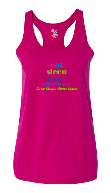 Surry County Dance Center Fall 2026 Eat, Sleep, Dance Racerback Tank