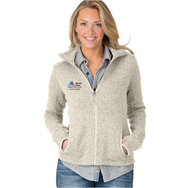 Mount Sinai Ladies Charles River Heathered Fleece Jacket