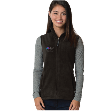 Mount Sinai Ladies Charles River Ridgeline Fleece Vest