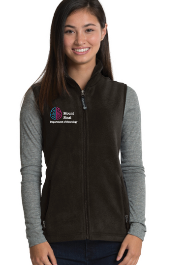 Mount Sinai Neurology Ladies Charles River Ridgeline Fleece Vest