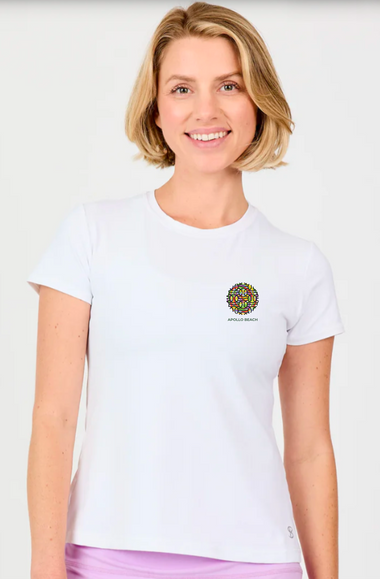 Sofibella Embroidered Women’s Short Sleeve Tee