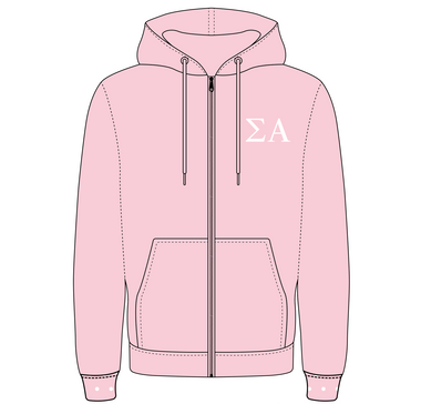 Delaware Sigma Alpha Fall 2026 Zip Up Hoodie