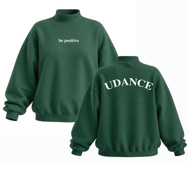 Be Positive Mockneck – Forest Green