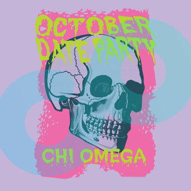 October Date Party Skull