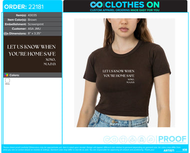 JMU ASA Fall Recruitment & Bid Day 2025 Merch- 1/3 Balance