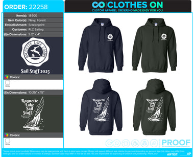 RLC Sailing Summer 2025 Hoodies
