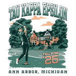 Michigan TKE Fall Rush 2026 Comfort Colors Pocket T-Shirt
