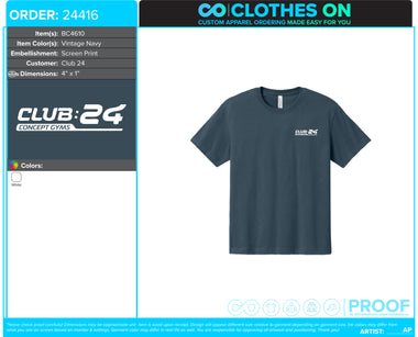 Club 24 Concept Gyms June 2026 Shirts
