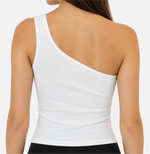 Nevada Tri Delta Full Bloom One Shoulder Top