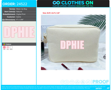 UF DPhiE Wednesday Makeup Pouches 2026