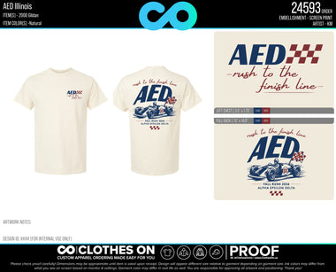 University of Illinois AED Fall 2026 Membership Committee Rush Shirts