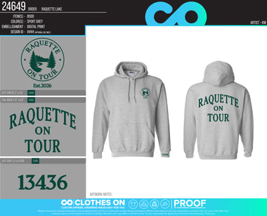 Raquette Lake Summer 2026 Sweatshirts on Tour