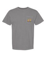 Wisconsin DU House Fall Rush Comfort Colors Pocket Tee