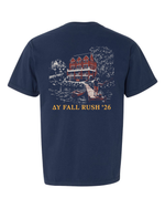 Wisconsin DU House Fall Rush Comfort Colors Pocket Tee