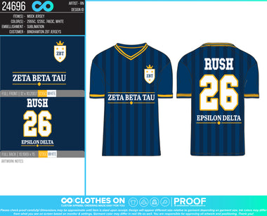 Binghamton ZBT Fall 2026 Rush Jerseys