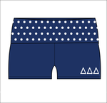 Tri Delta Polka Dot Foldover Shorts