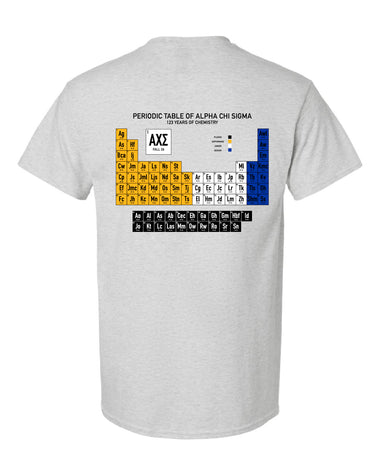 Illinois Alpha Chi Sigma Fall 2026 Periodic Table Shirt
