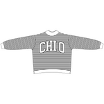 WVU Chi Omega Striped Mockneck