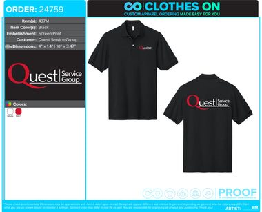 Quest Service Group Summer 2026 Polos