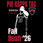 University of Delaware Phi Tau Fall 2026 Rush Tees