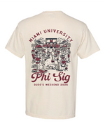 Miami OH Phi Sig Dude's Day Comfort Colors Tee