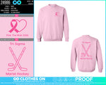 Marist Tri Sigma Fall 2026 Pink the Rink Crewnecks