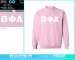 Indiana Theta Phi Alpha Fall 2026 Initiation Crewnecks