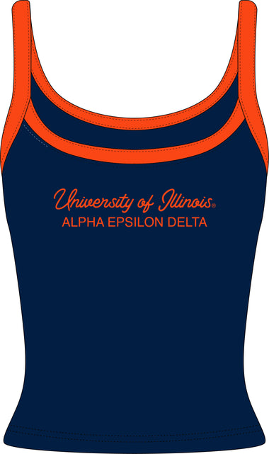 University of Illinois AED Spaghetti Strap Tank Top