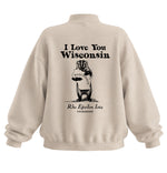 Rho Epsilon Iota I Love You Wisconsin Oversized Fit YourWay Mockneck