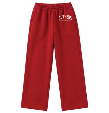 Rutgers Women's Club Lacrosse Fall 2026 Heavyweight Wide Leg Sweatpants