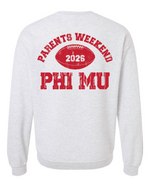 Rutgers Phi Mu Fall 2026 Parents Weekend Crewneck