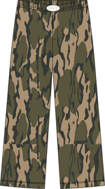 WKU Chi Omega Camo Stitched Patch YourWay Wide Leg Sweatpants with Pockets