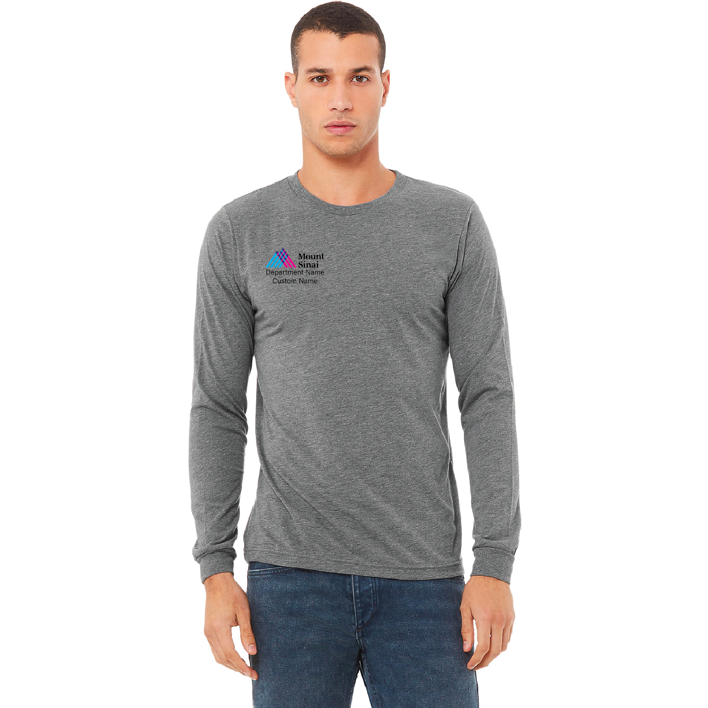 Mount Sinai Premium Unisex Triblend Long Sleeve Tee