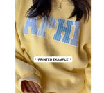 WVU Chi Omega Striped Mockneck
