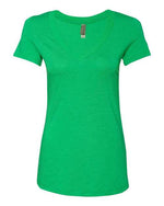 Next Level Women’s Triblend Deep V-Neck T-Shirt