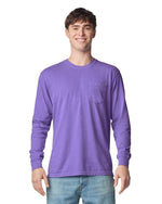 Comfort Colors Unisex Garment-Dyed Heavyweight Long Sleeve Pocket T-Shirt