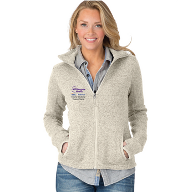 NYU Langone Ladies Charles River Heathered Fleece Jacket
