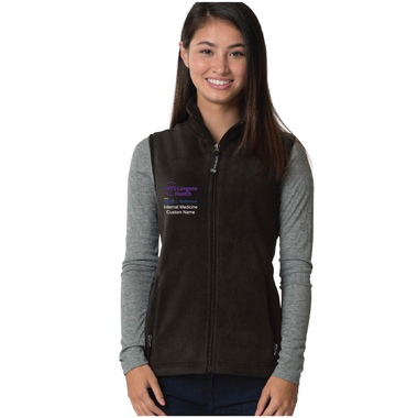 NYU Langone Ladies Charles River Ridgeline Fleece Vest
