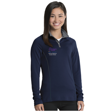 NYU Langone Ladies Charles River Fusion 1/4 Zip Pullover