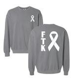 Grey Comfort Colors Lightweight Crewneck