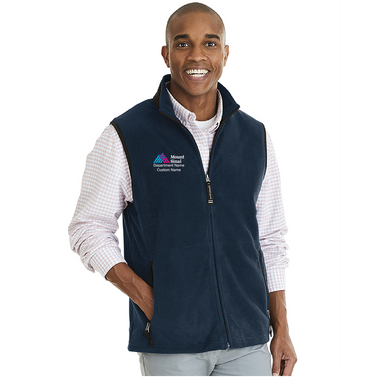 Mount Sinai Nephrology Men's Charles River Ridgeline Fleece Vest