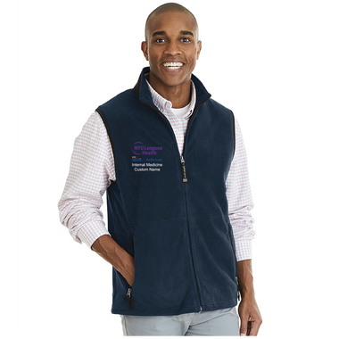 NYU Langone Men's Charles River Ridgeline Fleece Vest