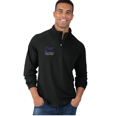 NYU Langone Men's Charles River Fusion 1/4 Zip Pullover